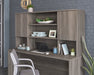 Teknik Affiliate 1800 Hutch in a Hudson Elm effect finish, hidden adjustable shelves for storage behind two doors