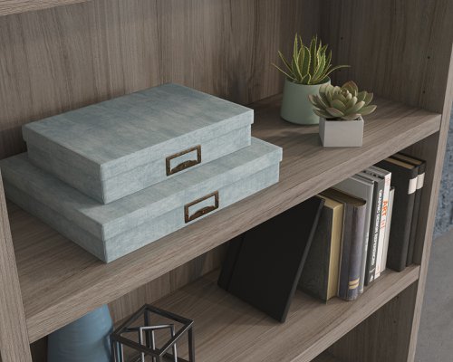 Teknik Affiliate 5 Shelf Bookcase in a Hudson Elm effect finish - image 3