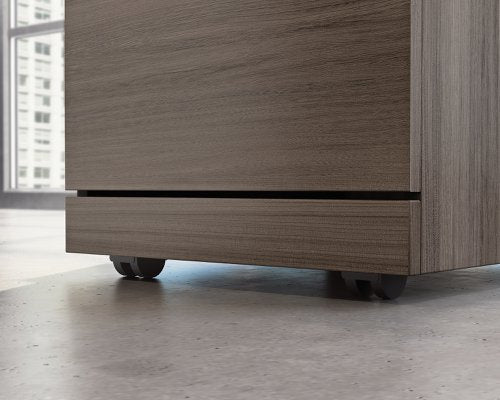 Teknik Affiliate 2 Drawer Mobile Pedestal in a Hudson Elm effect finish two spacious file lockable drawers - image 6