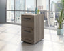 Teknik Affiliate 2 Drawer Mobile Pedestal in a Hudson Elm effect finish two spacious file lockable drawers
