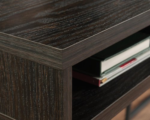 Teknik Canyon Lane L- Shaped Desk Brew Oak effect durable 1in thick desktop filing drawers 360 degree all round finish - image 2