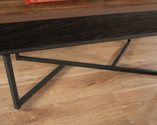 Teknik Canyon Lane Lift-Up Coffee / Work Table Brew Oak effect durable 1in thick lift up top hidden storage and 360 degree all round finish - image 8