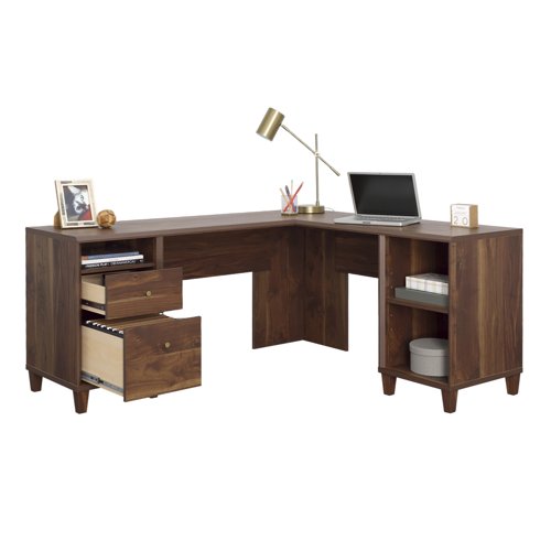 Teknik Willow L-Shaped Executive Desk in Grand Walnut Effect - image 13