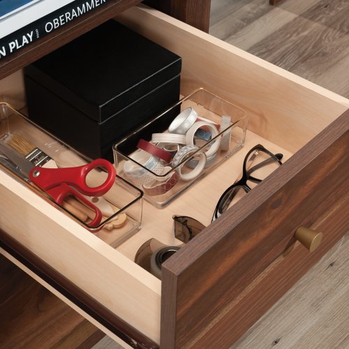 Teknik Willow L-Shaped Executive Desk in Grand Walnut Effect - image 7