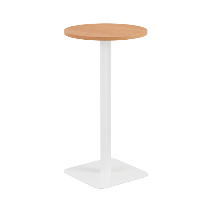 Contract High Table Beech With White Leg 600Mm