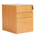 3 Drawer High Mobile Pedestal Beech