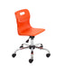 Titan Swivel Junior Chair Orange Castors