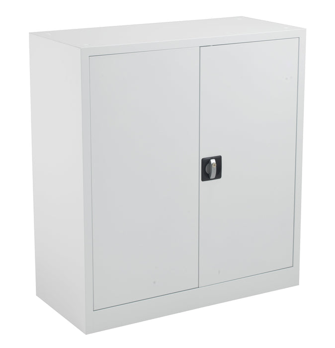 Talos Tc Steel Double Door Cupboard 1000 White