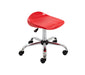 Titan Swivel Senior Stool Red Castors