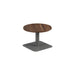 Contract Low Table Dark Walnut With Grey Leg 600Mm