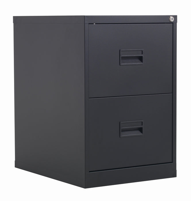 Talos Tc Steel 2 Drawer Filing Cabinet Black