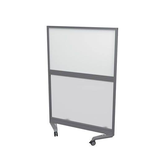 Mobile Type 4 Fully Glazed Screen Band 1 1000 (W) X 1500 (H) Silver