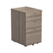 3 Drawer Under Desk Pedestal Grey Oak