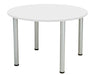 One Fraction Plus Circular Meeting Table 1000 White