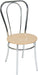 Teknik Bistro Deluxe breakout chair with polished light wood effect seat chrome legs and backrest (MOQ of 4 - priced individually)