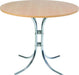 Teknik Round Beech Effect Bistro Table with Chrome Legs