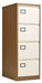 Bisley 4 Drawer Contract Steel Filing Cabinet Coffee Cream