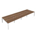 Telescopic 8 Person Walnut Bench With Cable Port 1200 X 800 White