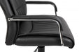 Teknik Kendal Black Luxury Office Chair Matching Padded Arm Covers and Chrome Five Star Base - image 3