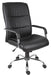 Teknik Kendal Black Luxury Office Chair Matching Padded Arm Covers and Chrome Five Star Base