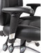 Teknik Portland Black Operator Faux Leather Chair with Removable Height Adjustable Armrests and Chrome Base - image 2