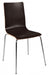 Teknik Pack of 4 Loft Bistro Chair Wenge Coloured breakout chair with chrome legs and solid shell seating. (MOQ of 4 - priced individually)