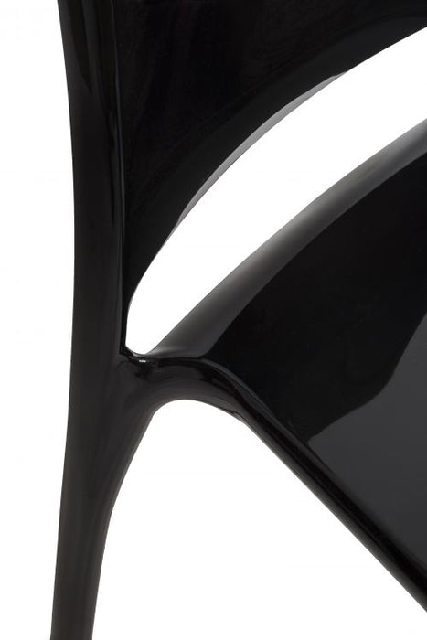 Teknik Pack of 4 Clarity Black stackable polycarbonate chair (MOQ of 4 - priced individually) - image 2