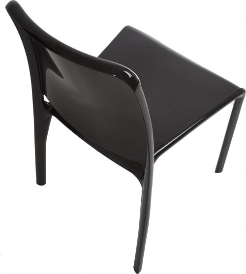 Teknik Pack of 4 Clarity Black stackable polycarbonate chair (MOQ of 4 - priced individually) - image 3