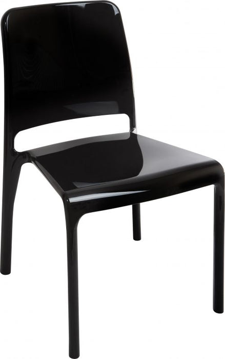 Teknik Pack of 4 Clarity Black stackable polycarbonate chair (MOQ of 4 - priced individually)