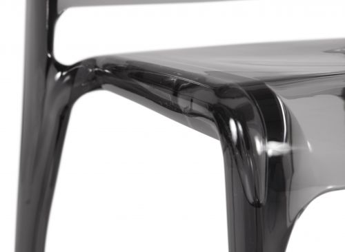 Teknik Pack of 4 Clarity Smoked stackable translucent polycarbonate chair (MOQ of 4 - priced individually) - image 6