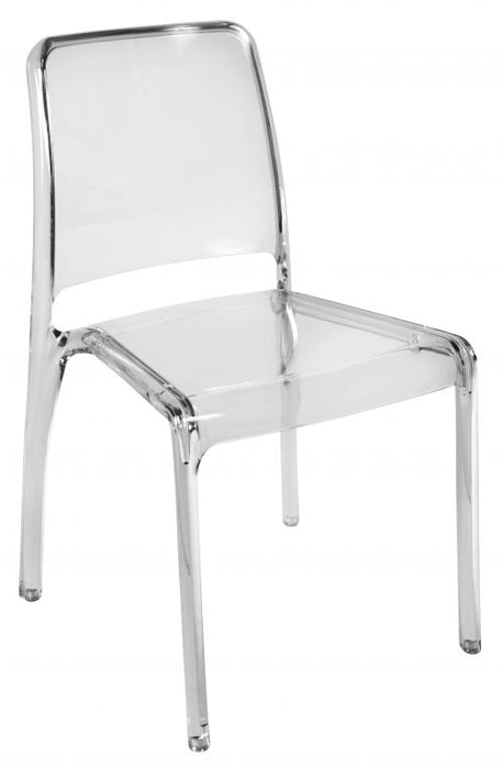 Teknik Pack of 4 Clarity Clear stackable translucent polycarbonate chair (MOQ of 4 - priced individually)