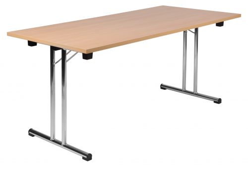 Teknik Beech Effect Space Folding Executive Table - image 2