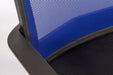 Teknik Star Mesh Blue Back Executive Chair With Contrasting Matching Black Fabric Seat Fixed Nylon Armrests - image 2