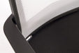 Teknik Star Mesh White Back Executive Chair With Contrasting Matching Black Fabric Seat Fixed Nylon Armrests - image 3