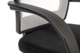 Teknik Star Mesh White Back Executive Chair With Contrasting Matching Black Fabric Seat Fixed Nylon Armrests - image 6