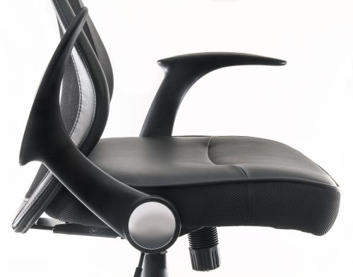 Teknik Curve Contemporary Mesh Executive Chair Lumbar Curved Back and Retractable Armrests - image 2