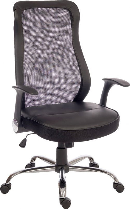 Teknik Curve Contemporary Mesh Executive Chair Lumbar Curved Back and Retractable Armrests - image 7