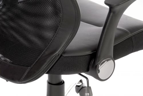 Teknik Curve Contemporary Mesh Executive Chair Lumbar Curved Back and Retractable Armrests - image 3