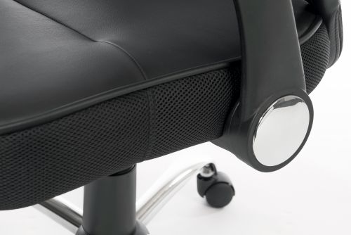 Teknik Curve Contemporary Mesh Executive Chair Lumbar Curved Back and Retractable Armrests - image 5
