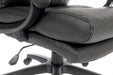 Teknik Luxe Black Leather Look Executive Chair Matching Padded Armrests and Sturdy Nylon Base - image 7