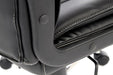 Teknik Milan Leather Faced Executive Office Chair Nylon Armrests and Chrome Five Star Base - image 5
