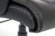 Teknik Milan Leather Faced Executive Office Chair Nylon Armrests and Chrome Five Star Base - image 7