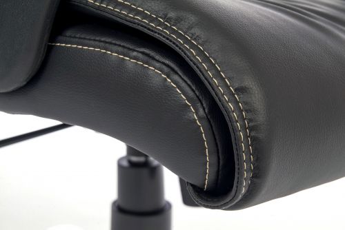 Teknik Milan Leather Faced Executive Office Chair Nylon Armrests and Chrome Five Star Base - image 7