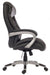 Teknik Siesta Black Luxury Leather Look Executive Chair Padded Armrests Matching Capped Five Star Base - image 6