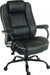 Teknik Goliath Duo Heavy Duty Black Bonded Leather Faced Executive Office Chair Padded Armrests Contrast Piping