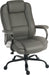 Teknik Goliath Duo Heavy Duty Grey Bonded Leather Faced Executive Office Chair with matching padded armrests and contrasting piping detail.