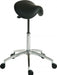 Teknik Perch Black Sit/Stand Height Adjustable Stool Pyramid Shaped Aluminium Five Star Base
