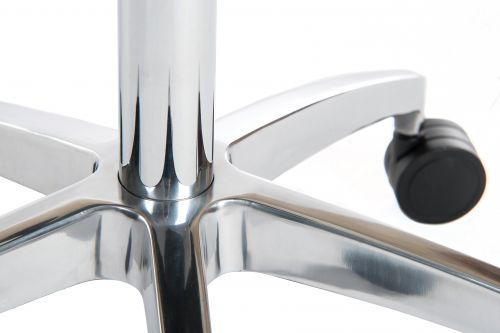 Teknik Perch Black Sit/Stand Height Adjustable Stool Pyramid Shaped Aluminium Five Star Base - image 7