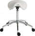 Teknik Perch White Sit/Stand Height Adjustable Stool Pyramid Shaped Aluminium Five Star Base - image 5
