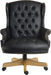 Teknik Chairman Noir Swivel Large Traditional Button Tufted Bonded Leather Faced Executive Chair - image 5